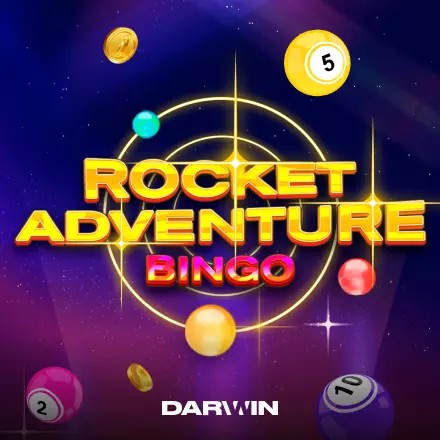 Official Lottery logo: Rocket Adventure Bingo by Darwin Gaming at Wintopia Casino