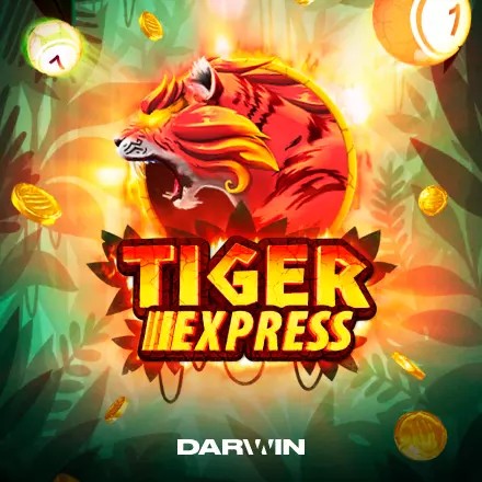 Lottery logo of Tiger Express from Darwin Gaming at Wintopia Casino